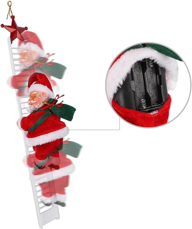 SANTA ESCALADOR CON MOVIMIENTO