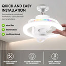 Foco LED Multifuncional con Ventilador 360° y Aromaterapia
