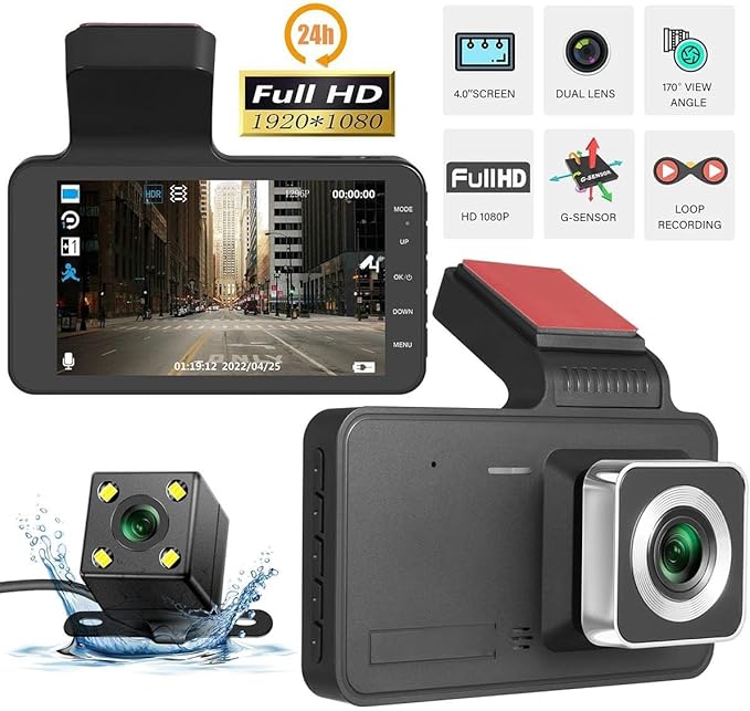CÁMARA DVR PARA AUTO CON DETECCIÓN DE MOVIMIENTO