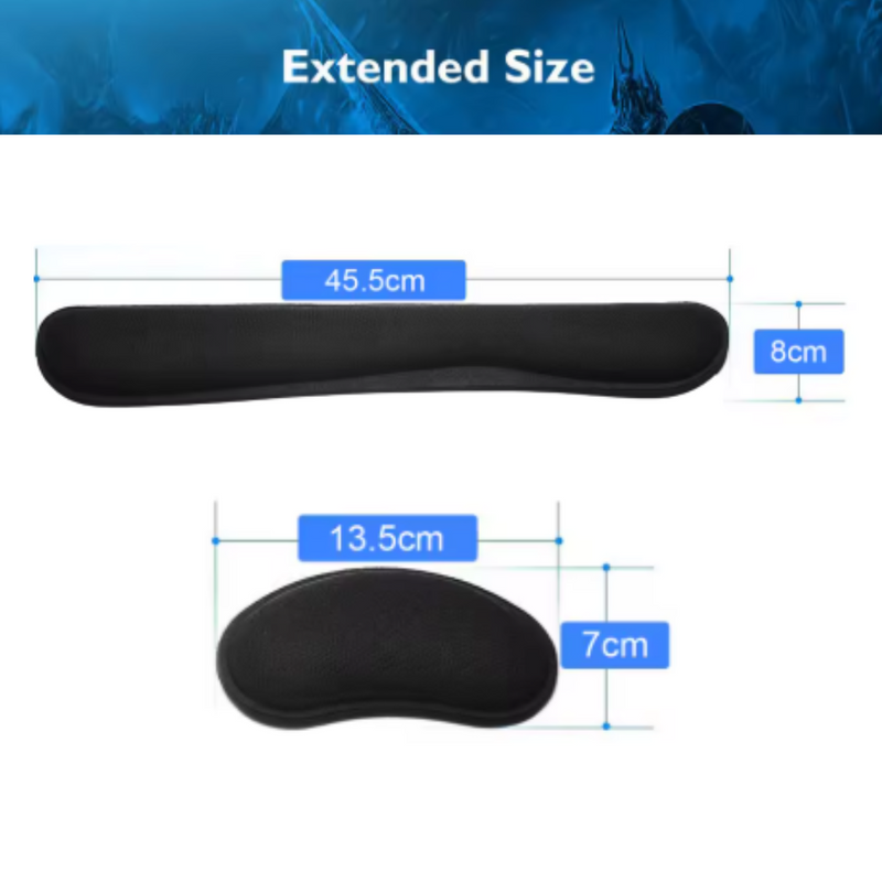 KIT REPOSA MUÑECAS ERGONÓMICO PARA TECLADO Y MOUSE