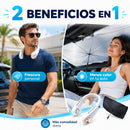COMBO FRESCURA TOTAL – Ventilador para Cuello + Tapasol.