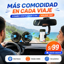 COMBO RUTA FRESCA – Ventilador 2 en 1 + Holder 360°.