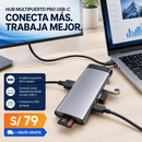 HUB MULTIPUERTO PRO USB-C