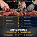 PAR DE GUANTES ANTI CORTES DE ACERO INOXIDABLE