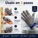 PAR DE GUANTES ANTI CORTES DE ACERO INOXIDABLE
