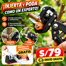 Tijera de Poda Experta 2 en 1 + AFILADOR DE CUCHILLOS GRATIS 🎁
