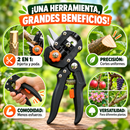 Tijera de Poda Experta 2 en 1 + AFILADOR DE CUCHILLOS GRATIS 🎁