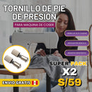 PACK DE 2 TORNILLOS DE PIE DE PRESIÓN DE MAQUINA DE COSER