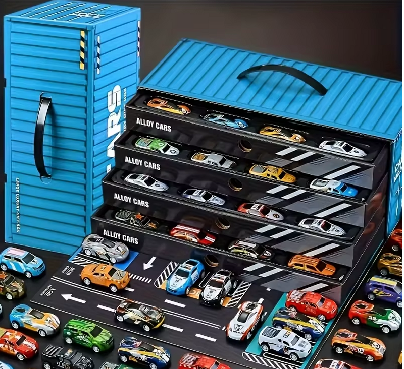 JUEGO DE MINI COCHES DE 48 PIEZAS