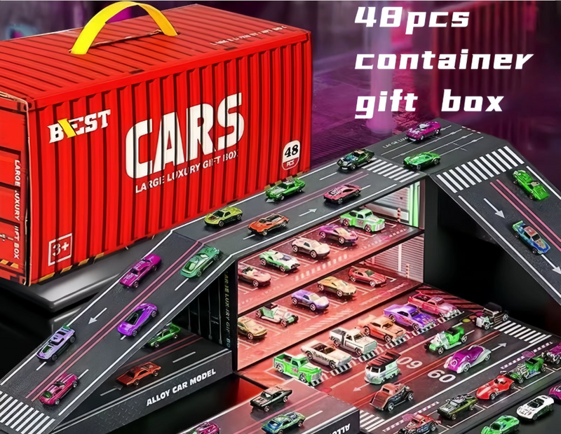 JUEGO DE MINI COCHES DE 48 PIEZAS