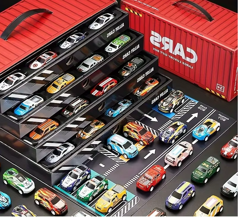 JUEGO DE MINI COCHES DE 48 PIEZAS