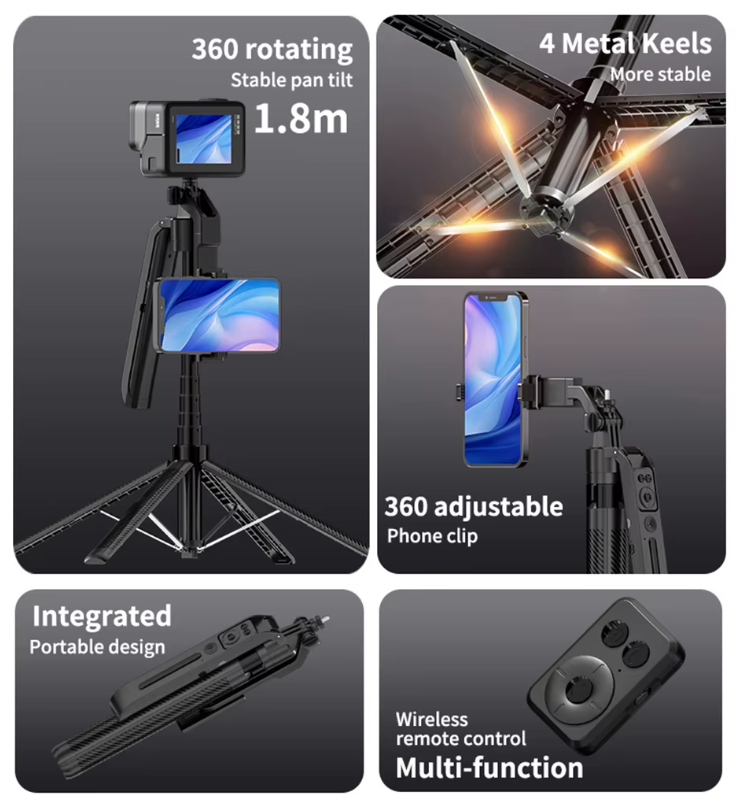TRÍPODE MÓVIL PORTÁTIL