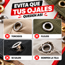 PERFORADOR PROFESIONAL PARA OJALES + 200 OJALES GRATIS! 🎁