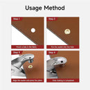 Alicates para Ojales de 9.5 mm + 100 ojales de metal (50 dorado y 50 plateado)