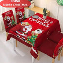FUNDAS NAVIDEÑAS PARA JUEGOS DE COMEDOR + MANTEL PARA MESA| 7 PZ