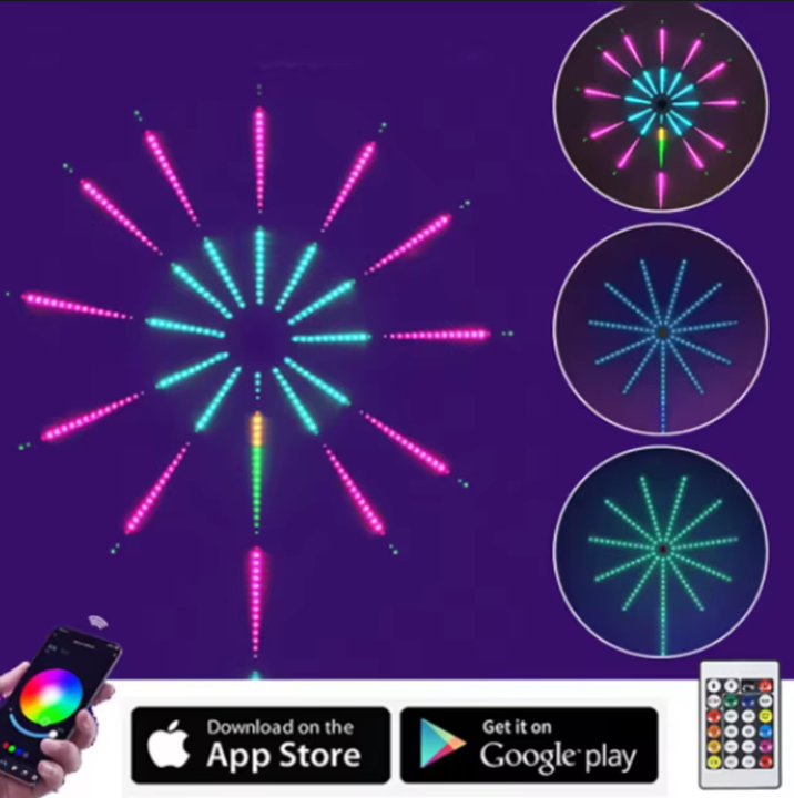 TIRAS LED DE FUEGOS ARTIFICIALES